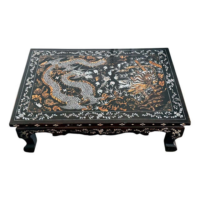 Musuem Quality Antique Korean Table with superb Inlay Joseon Dynasty For Sale