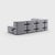 Contemporary Flexible Small Corner Sofa by Ambivalenz, Set of 9 For Sale - Image 3 of 5