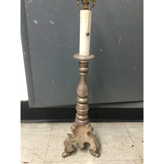 Silver Leaf Belmont Table Lamp For Sale - Image 4 of 9