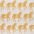 Sample - Schumacher x Molly Mahon Marwari Horse Wallpaper in Mustard For Sale