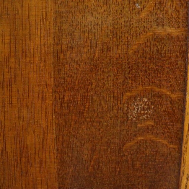 Oversized Antique Hersee & Co. Oak 2-Door Bookcase Signed C1910 For Sale - Image 9 of 9