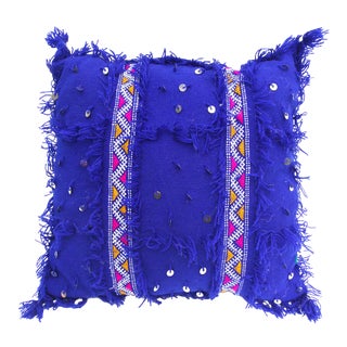 Moroccan Purple Wedding Pillow For Sale