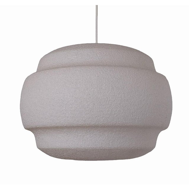 Mid-Century Modern Space Age Fiberglass Pendant Lamp, 1970s, in Very Good conditions. Designed 1970 to 1979 Up to 250V...
