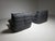 Ligne Roset Grey/Blue Togo Chairs by Michel Ducaroy for Ligne Roset, 1980s, Set of 2 For Sale - Image 4 of 10