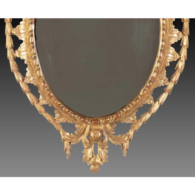 Rococo Antique Carved Giltwood Wall Mirror, 1770 For Sale - Image 3 of 7