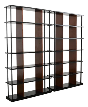 Pair of Ralph Lauren Italian Oak Cushing Etagere Bookcases