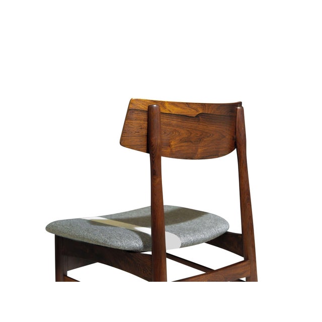 Wood Restored Mid-Century Danish Rosewood Dining Chairs, 1955 - Set of 6 For Sale - Image 7 of 11
