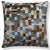 Abstract Geometric Silk Velvet Pillow 20x20 | Handmade Modern Designer Cushion For Sale - Image 4 of 8