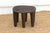 Wood Bold Dark Brown Carved Nupe End Table For Sale - Image 7 of 8
