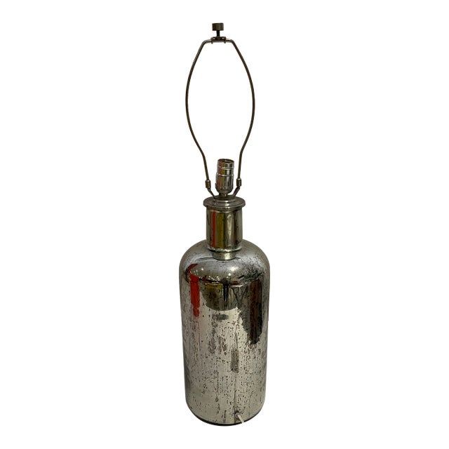 Vintage Restoration Hardware Mercury Glass Lamp For Sale
