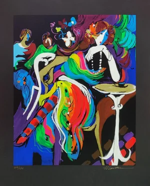 Late 20th Century "Bonne Soiree" Serigraph on Paper