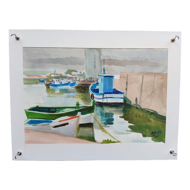 Michel roubille, L'Île d'Yeu, 1985, Watercolor For Sale