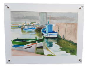 Michel roubille, L'Île d'Yeu, 1985, Watercolor