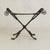 Vintage Spanish Brutalist Wrought Iron + Tooled Leather Folding Stool For Sale - Image 9 of 18