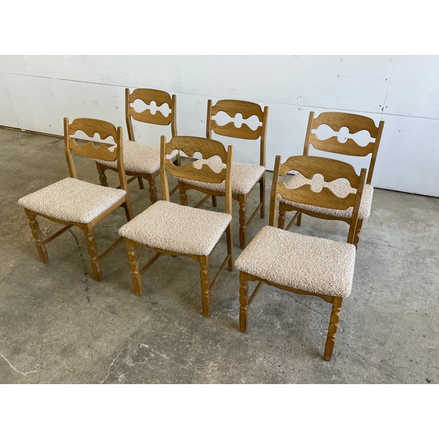 Danish Razorblade Dining Chairs by Henning Kjærnulf for E.G. Møbler, 1960s, Set of 6 For Sale - Image 11 of 11