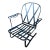Vintage Woodard Chantilly Rose Wrought Iron Spring Bouncer Armchair For Sale