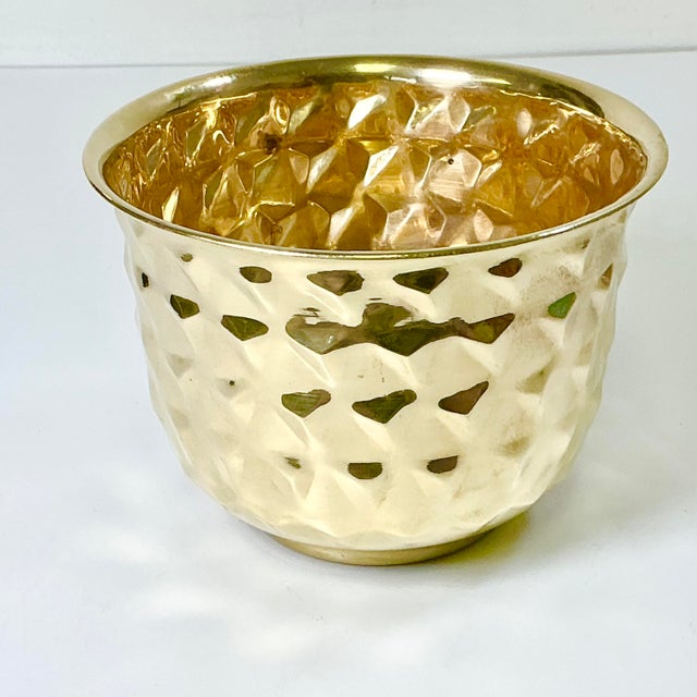 There is nothing more lovely than a vibrant green plant in a brass planter. It adds a touch of sophistication to any room...
