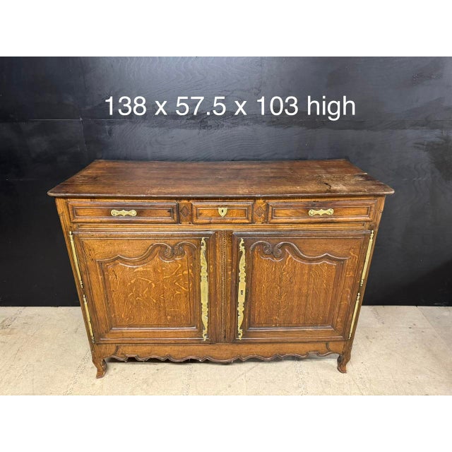 Antique French Normandy Buffet, 1780 For Sale - Image 11 of 14