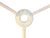 Traditional Vintage Stiffel Brass Lotus Style Floor Lamp With Glass Table For Sale - Image 3 of 11