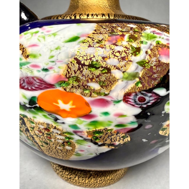 Glass Kuniaki Kuroki Handblown Art Glass Vase, Heisei Period, Japan For Sale - Image 7 of 11