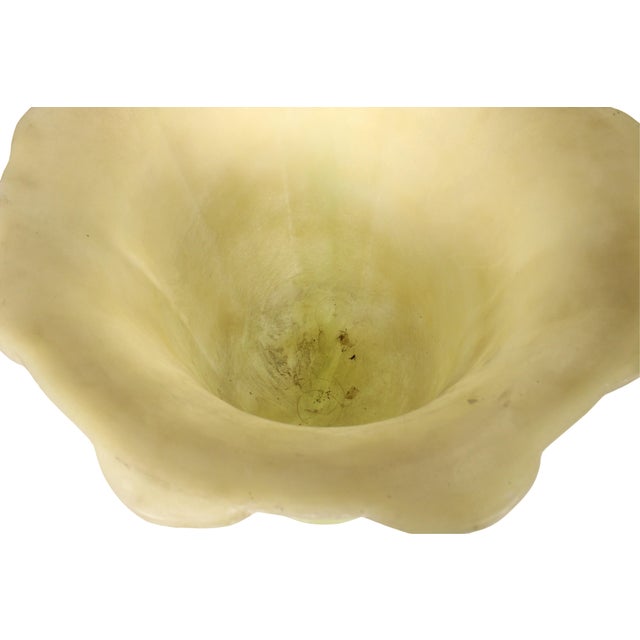 Monumental Large 1970s Custom Made Fiberglass Palm Motif Floor Vase For Sale - Image 9 of 9