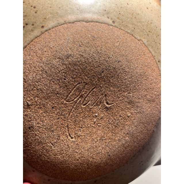 Mid-Century Modern Mid-Century Modern Vintage Coastal Fish Platter Studio Pottery Signed For Sale - Image 3 of 6