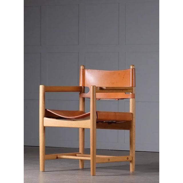 Wood Set of Armchairs Model 3238 attributed to Børge Mogensen, 1960s For Sale - Image 7 of 10