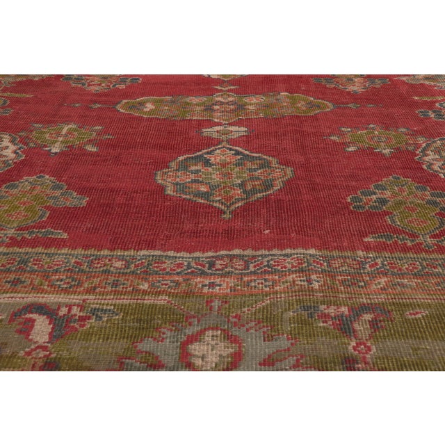 Late 19th Century Late 19th Century Persian Sultanabad Rug, 10'07 X 13'09 For Sale - Image 5 of 10