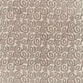 Zoffany Suzani Embroidery Fabric in Zinc/Mousseux For Sale