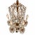 Baccarat X-Large Pair of Antique French Louis XVI Style Crystal Cut & Gilt Metal Girandoles/Candelabras, Baccarat Style, Table Lamps For Sale - Image 4 of 11