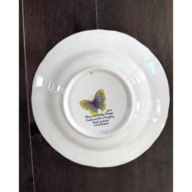 Set of 10 Anna Weatherley Botanical Treasure Garden Rim Soup Bowl 8.75" For Sale - Image 13 of 17