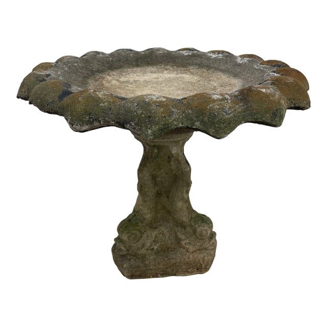 Late 19th Century Fish Design Bird Bath For Sale