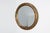 Art Deco Oval Gilt Oak Mirror, Belgium, 1920s For Sale - Image 3 of 11