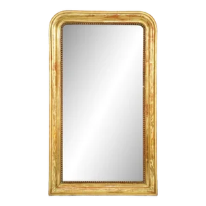 Louis Philippe Arch Top Gilt Mirror (H 49 1/4 X W 28 3/4)