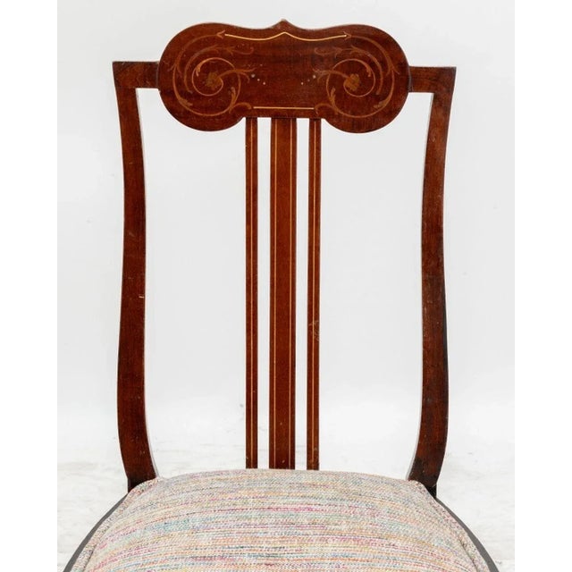 American American Marquetry Walnut Side Chair, Ca. 1890 For Sale - Image 3 of 7