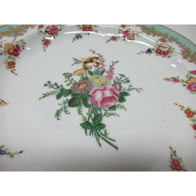 1980s 1980s Chelsea House Decorative Floral Design Birds Bouquet Plate Asian Inspired For Sale - Image 5 of 9