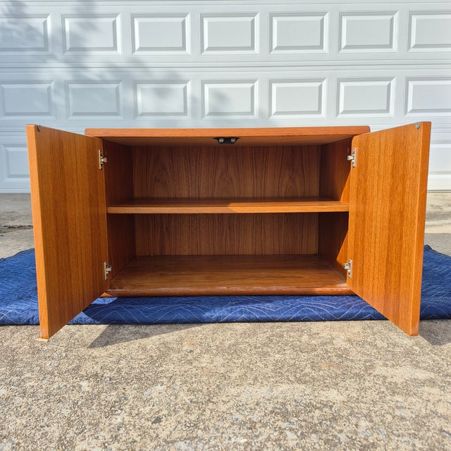 Mid-Century Modern 1970s Jesper International Danish Modern Square Teak Storage Coffee Table For Sale - Image 3 of 11
