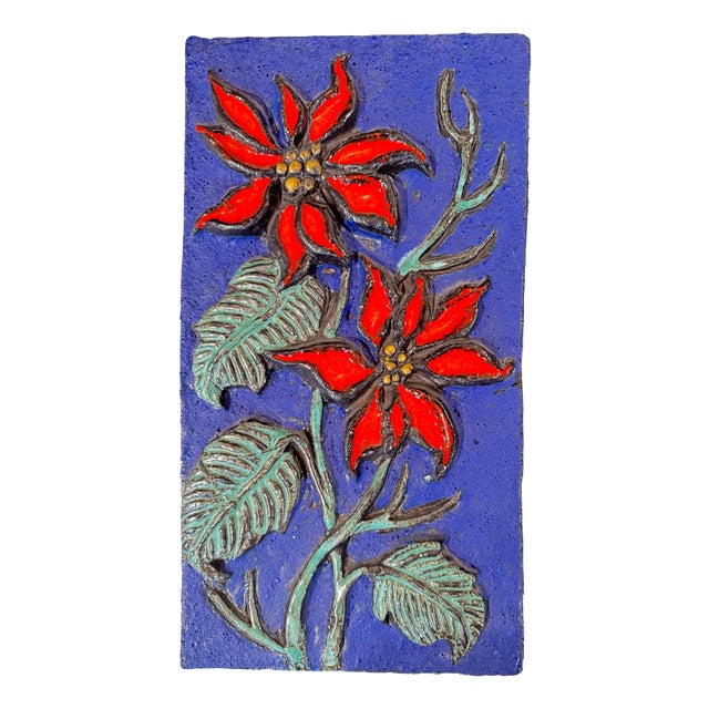 Vintage Ceramic Wall Plaque from Ruscha Keramik, 1970s For Sale