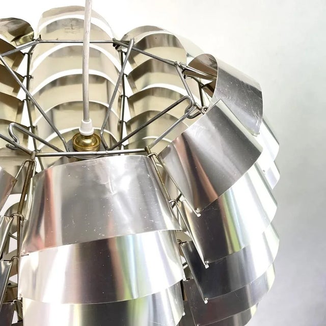 Metal Vintage Orion Hanging Lamp by Max Sauze, 1970s For Sale - Image 7 of 9