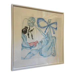 Francesco Clemente Framed Aquatint on Paper
