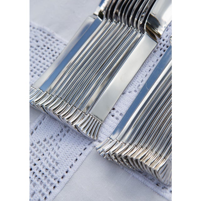 Contemporary Swedish Sea Shell and Fish Cutlery Service for 12 from Gense, 1990s, Set of 24 For Sale - Image 3 of 9