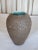 Vinage Mid-Century Studio Pottery Teal and Brown Ceramic Lava Vase For Sale In Los Angeles - Image 6 of 6