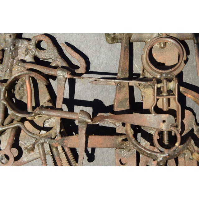 Günter Kämpfe, Coupled Pair, 1967, Metal & Slate For Sale - Image 9 of 11