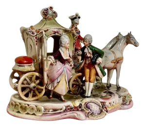 Porcelain Carriage from Gräfenthal, 1830s