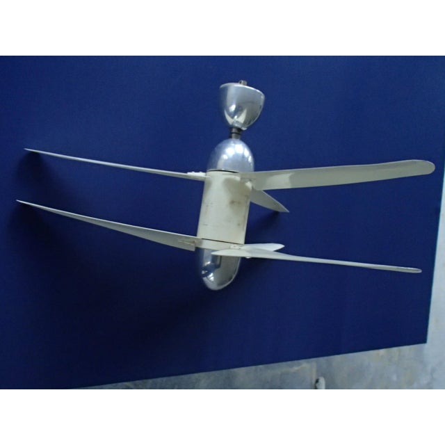 Vintage Biplane Fan with 6 Rotors, 1950s For Sale - Image 3 of 10