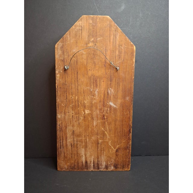 Vintage Hand Carved Wood Judaica Relief Plaque Rabbi Shofar Signed Gerber 1955 For Sale - Image 11 of 11
