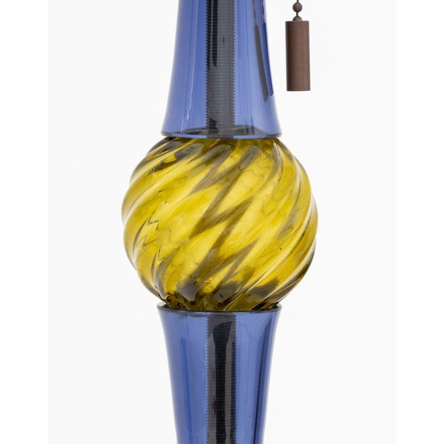 Metal John Hutton X Donghia Murano Glass Lamp For Sale - Image 7 of 8