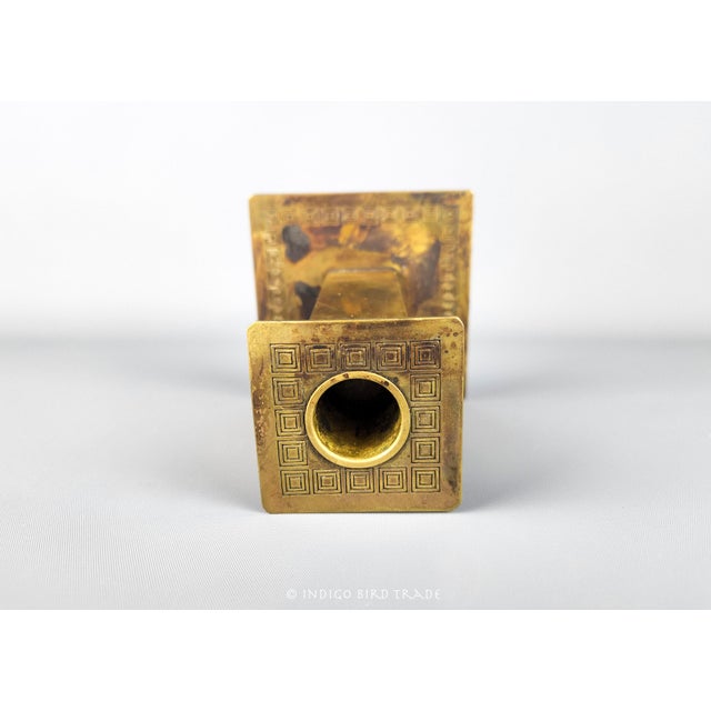 19th Century 19th Century Antique Candlestick Holder Greek Motif by Bradley & Hubbard For Sale - Image 5 of 8