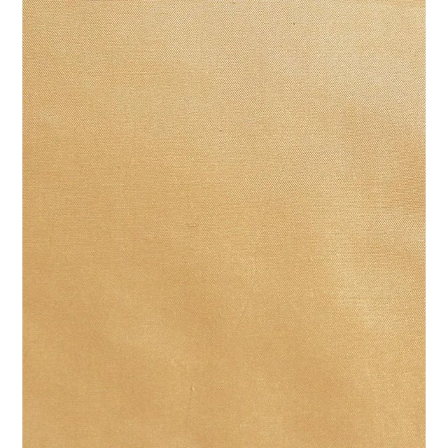 Traditional The House of Scalamandré Dynasty Taffeta Fabric, Honey For Sale - Image 3 of 3