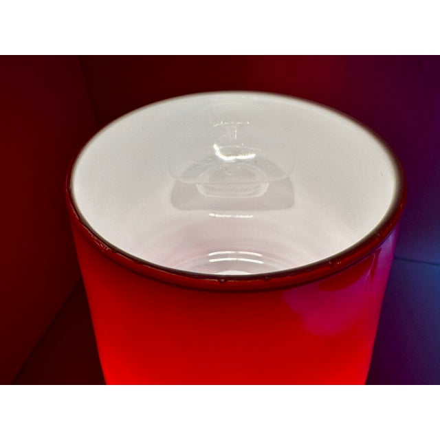 Mushroom Table Lamp in Red Murano Glass from La Luce Vetro Arte Muranese, Italy, 1970s For Sale - Image 10 of 15
